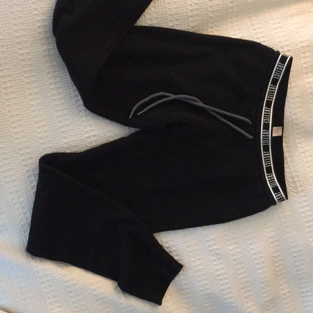 {Justice} girl’s black sweatpants